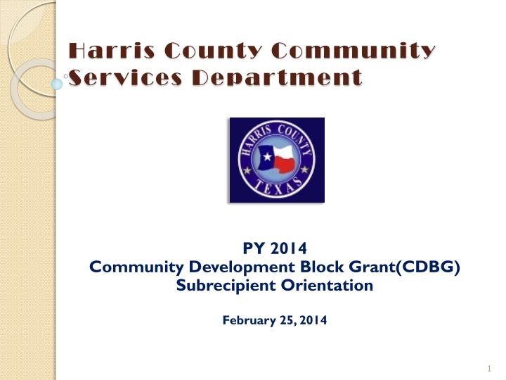 harris county community services department