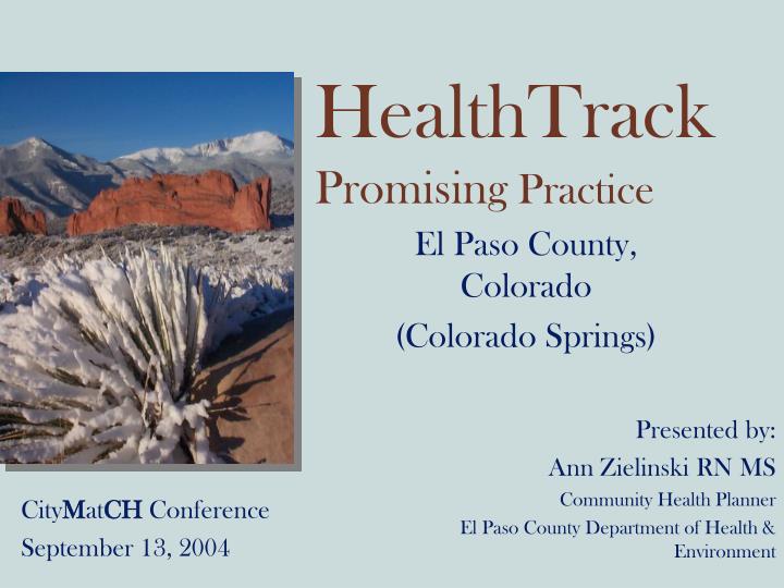 healthtrack promising practice