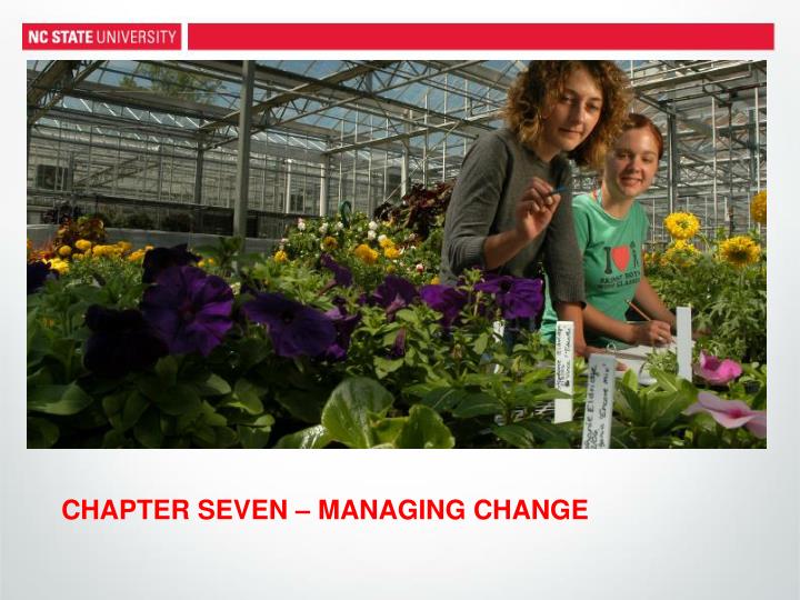 chapter seven managing change