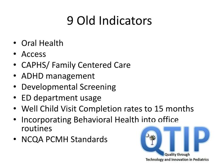 9 old indicators