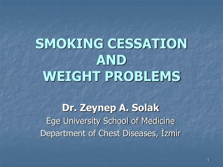 smoking cessation and weight problems