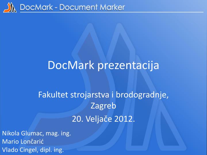 docmark prezentacija