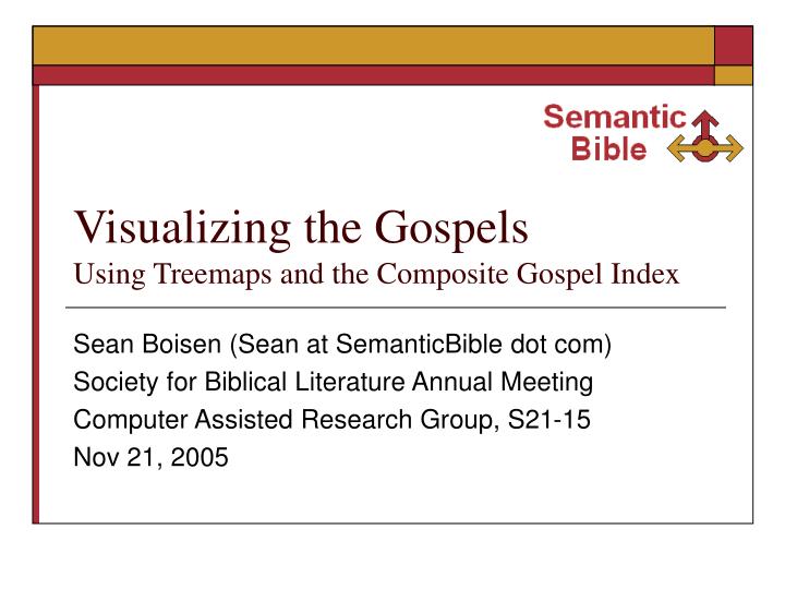 visualizing the gospels using treemaps and the composite gospel index