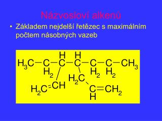 n zvoslov alken
