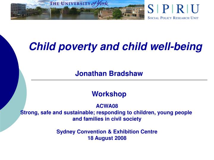 child poverty and child well being