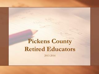 Pickens County Retired Educators