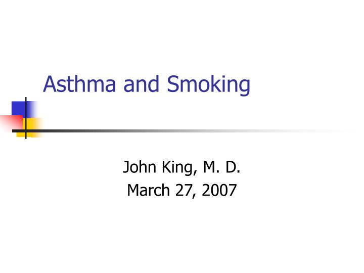 asthma and smoking