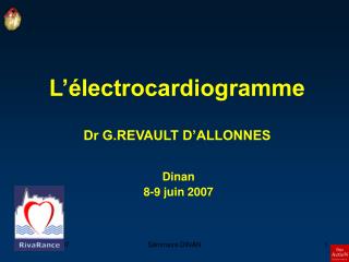 l lectrocardiogramme dr g revault d allonnes