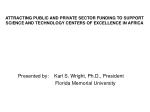 Attracting Funding for Science and Technology Centers of Excellence in Africa - slide 1