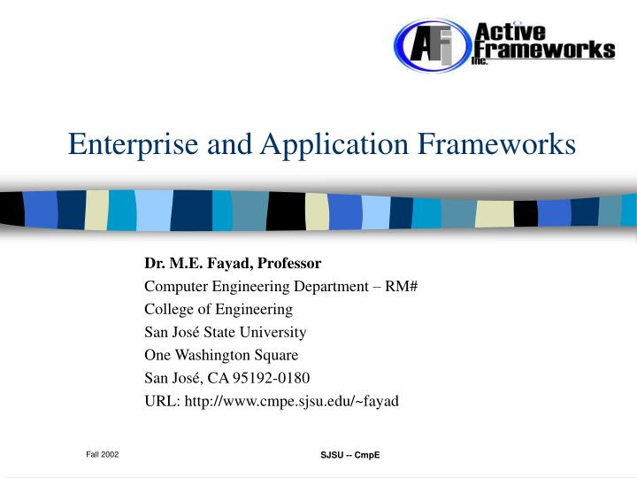 enterprise and application frameworks