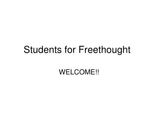 Students for Freethought