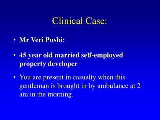 Clinical Case: