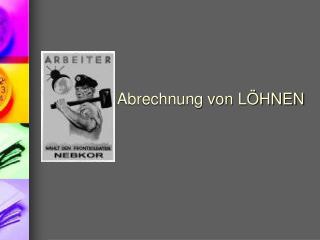 abrechnung von l hnen