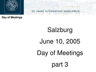 Day of Meetings