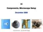 Advanced Microscope Setup and Optical Components Overview - slide 1
