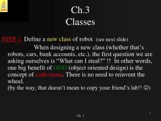 Ch.3 Classes