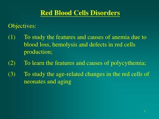 Red Blood Cells Disorders