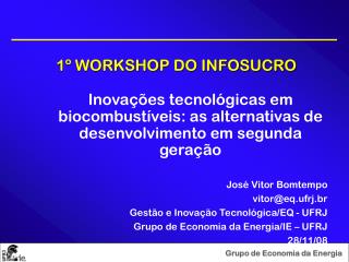 1 workshop do infosucro