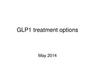 GLP1 treatment options