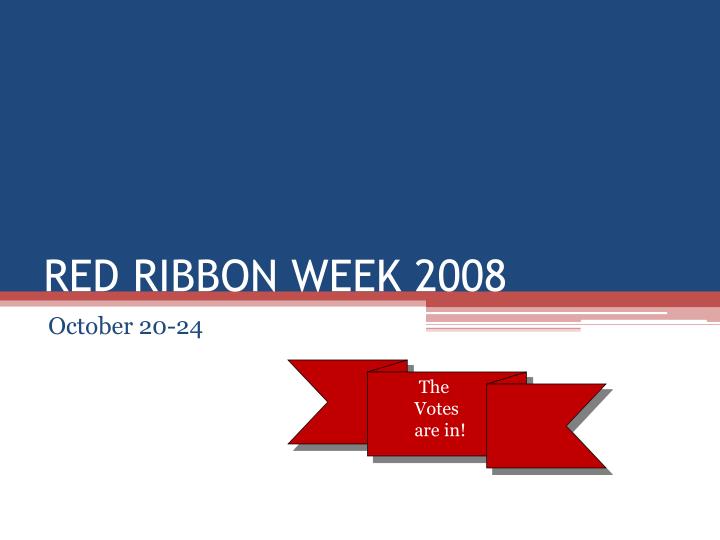red ribbon week 2008