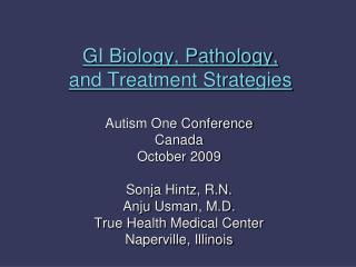 GI Biology, Pathology, and Treatment Strategies