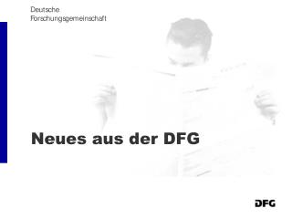 neues aus der dfg
