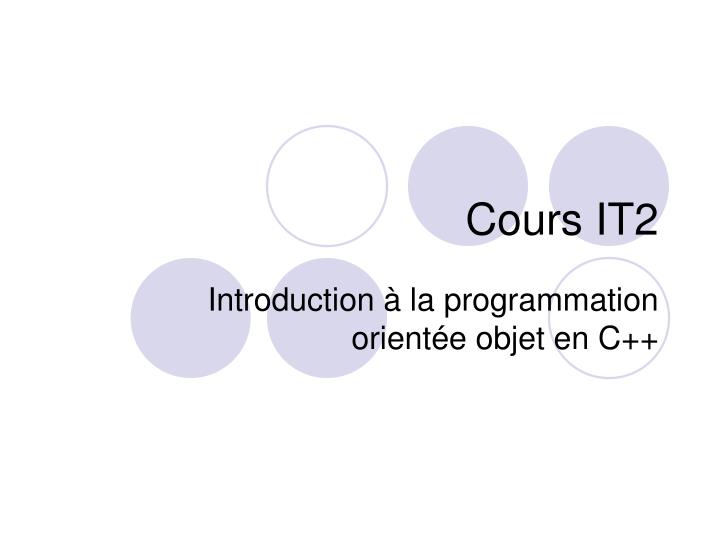 cours it2
