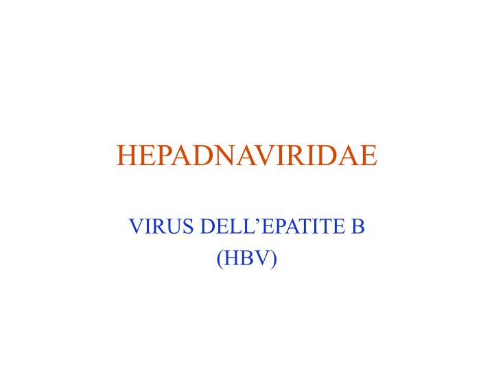 hepadnaviridae