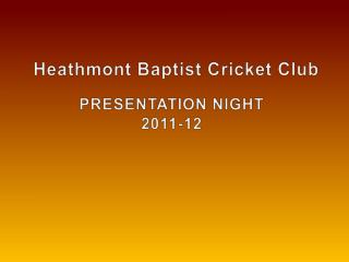 Heathmont Baptist Cricket Club