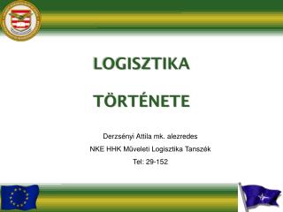 logisztika t rt nete