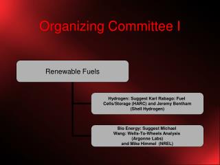 Organizing Committee I