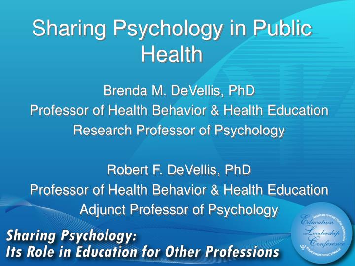 sharing psychology in public health