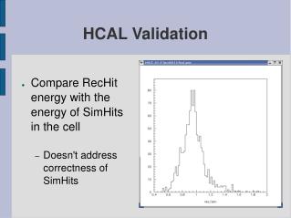 HCAL Validation