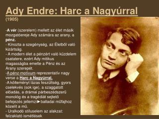 ady endre harc a nagy rral 1905