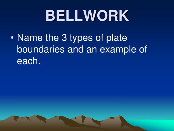 bellwork