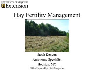 Hay Fertility Management