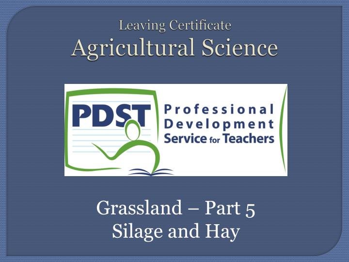 leaving certificate agricultural science