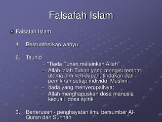 falsafah islam