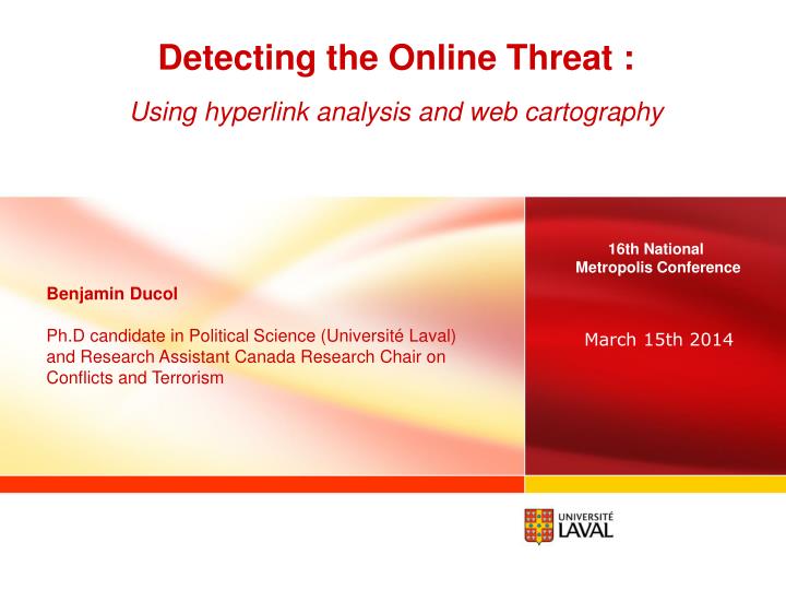 detecting the online threat using hyperlink analysis and web cartography
