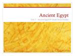 Ancient Egypt - slide 1
