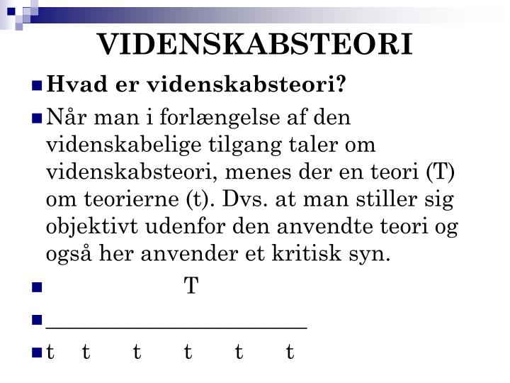 videnskabsteori