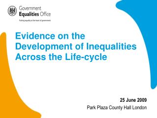 Evidence on the Development of Inequalities Across the Life-cycle