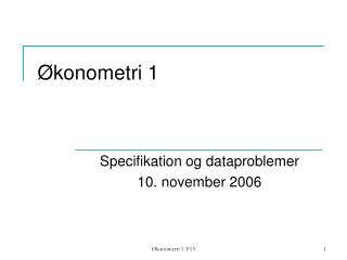 konometri 1