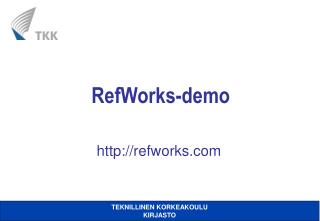 refworks demo