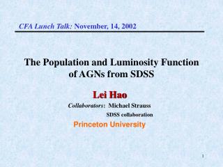 The Population and Luminosity Function of AGNs from SDSS