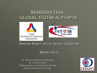 ben retk n ulusal e t m altyapisi