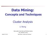 Data Mining: Concepts and Techniques Cluster Analysis Li Xiong - slide 1