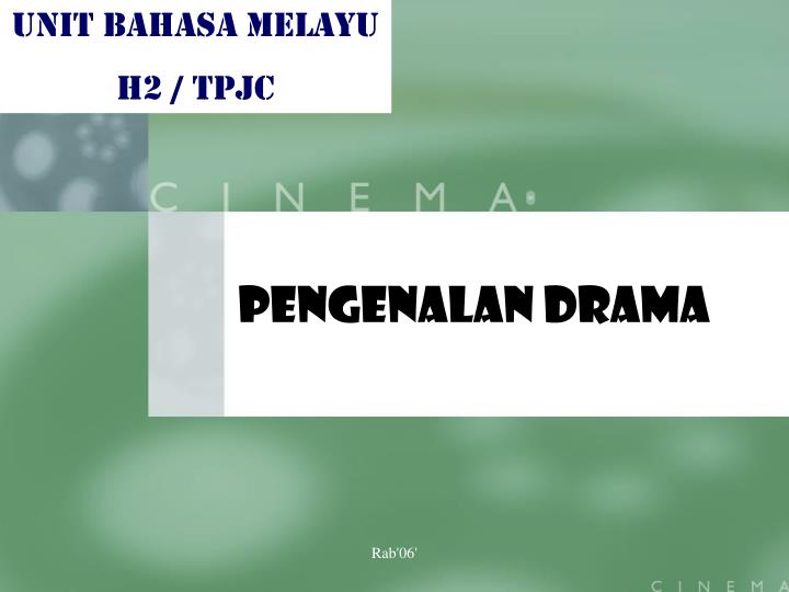 pengenalan drama