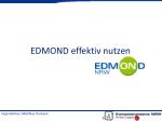 EDMOND effektiv nutzen - slide 1