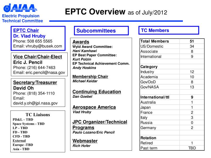 eptc overview as of july 2012